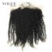 Afro Kinky Curly 3b 3c 13x6 Lace Frontal  Virgin Brazilian Human Hair Ear To Ear Lace Frontal Pre Plucked Natural Hair line with Baby Hair
